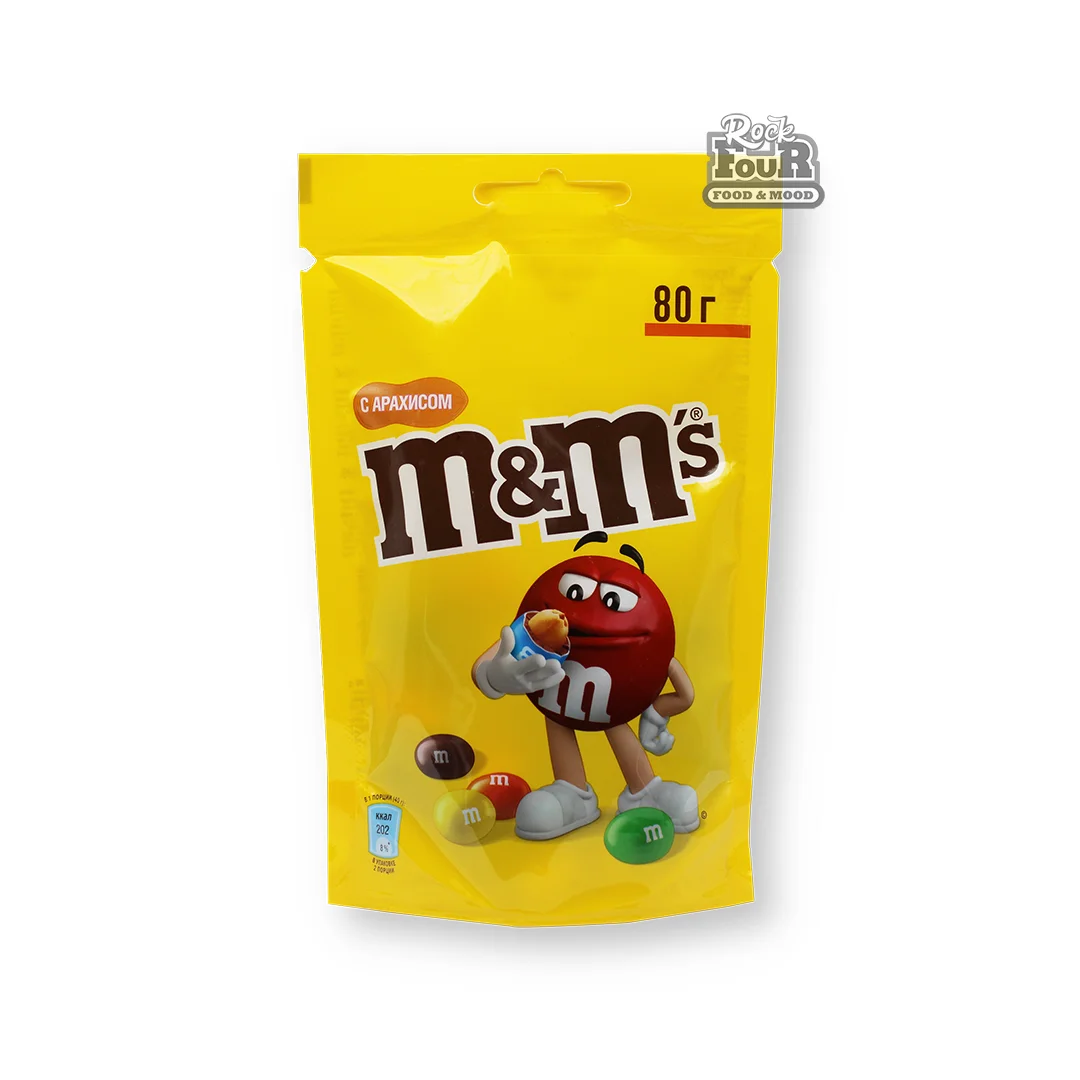 Դրաժե «M&M's» գետնանուշով, կաթնային շոկոլադով 80գ